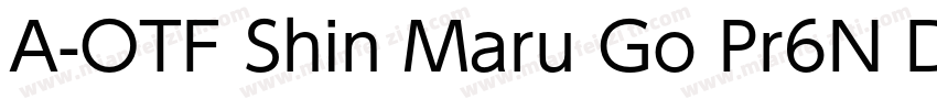 A-OTF Shin Maru Go Pr6N DB字体转换